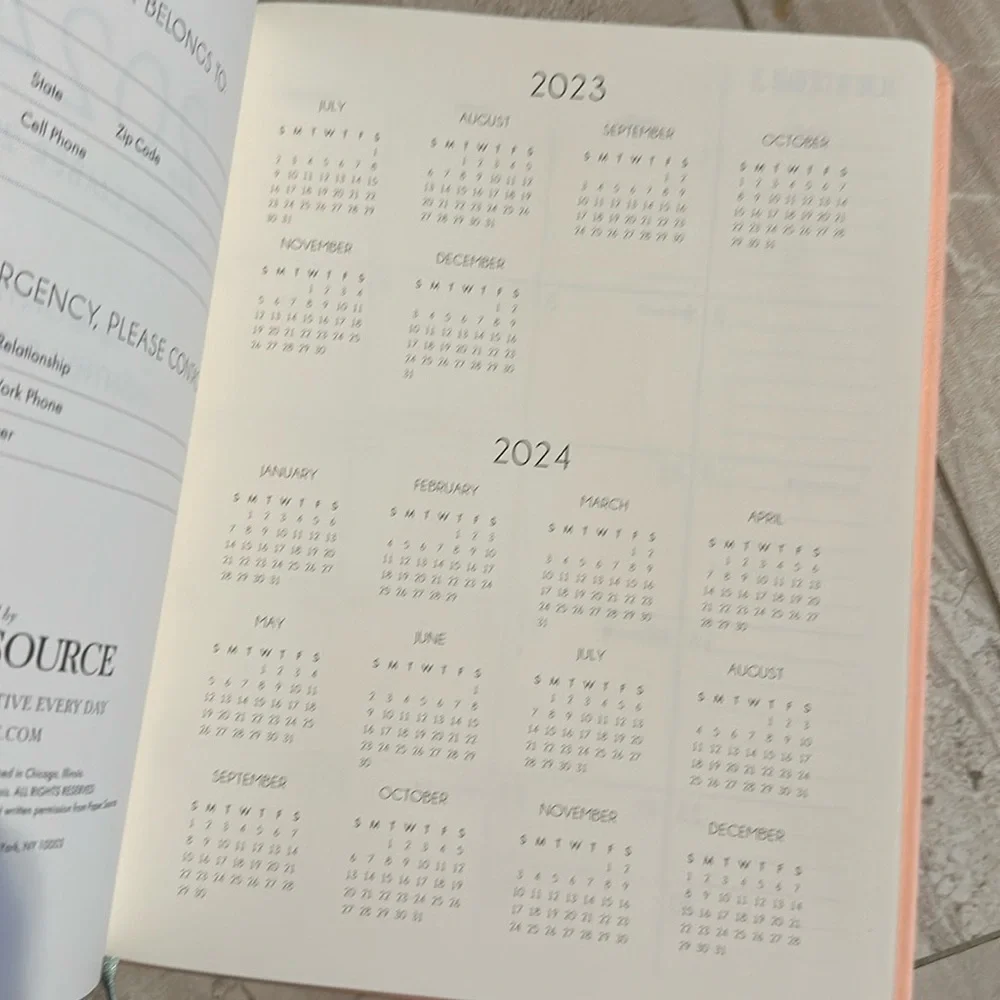 Brand new Paper Source 2024 planner